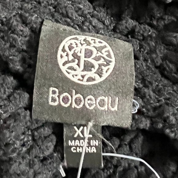 NWT BOBEAU Black Teddy Bear Turtle Neck Sweater (XL) - Picture 5 of 7